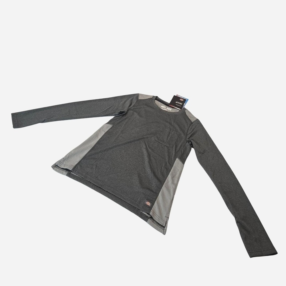 Dickies gray long sleeve shirt with mesh panels on the sides women's size MEDIUM